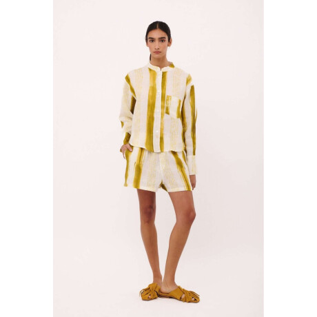 SHORT PERA PRINT Pistacho