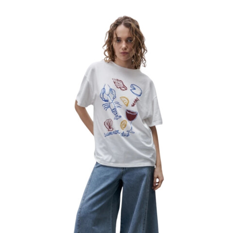 REMERA RENI XS-XL BLANCO