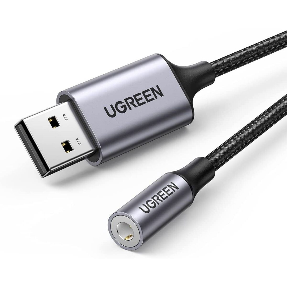 Ugreen Adaptador USB a Audio 3,5MM Gray 