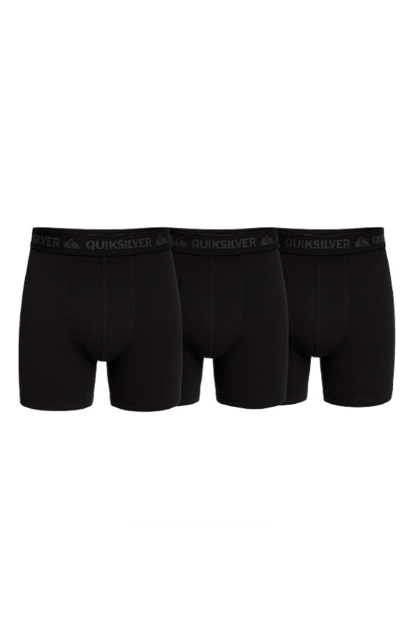 Quiksilver Pack 3 Boxers Hombre - Negro, Negro, Negro Varios