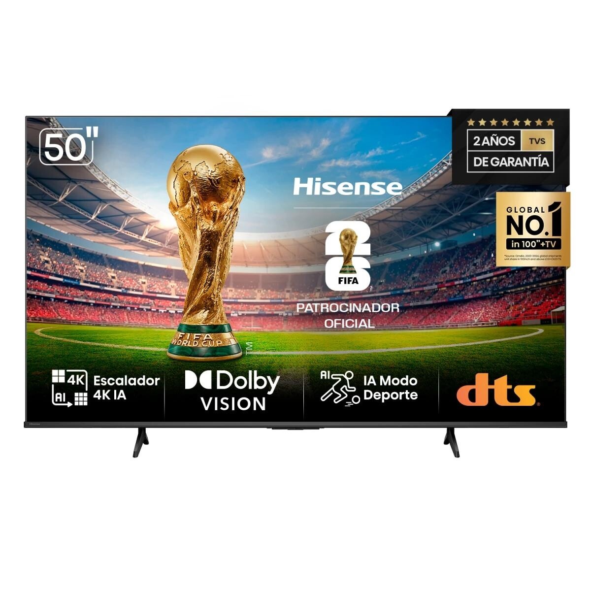 SMART TV HISENSE 50" SERIE A6N 4K ULTRA UHD 