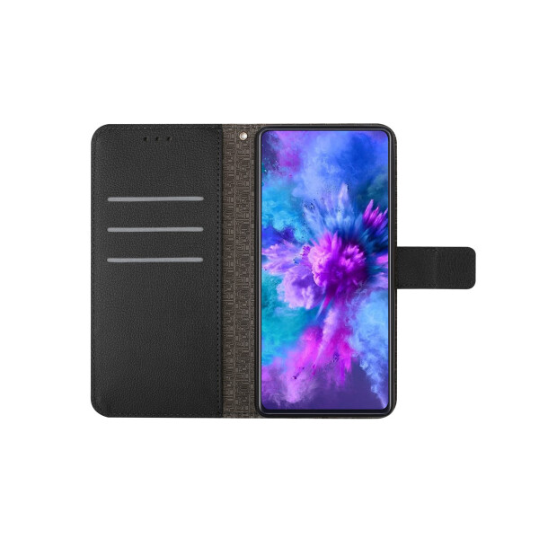 Flip cover para Oppo Reno11 F 5G diseño rombos color negro Flip Cover Para Oppo Reno11 F 5g Diseño Rombos Color Negro