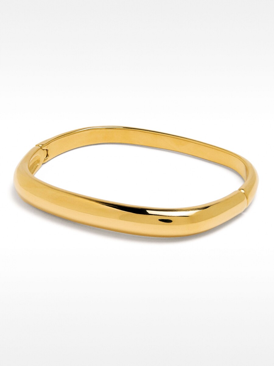 Pulsera Rígida Ovalada - Acero Inoxidable dorado