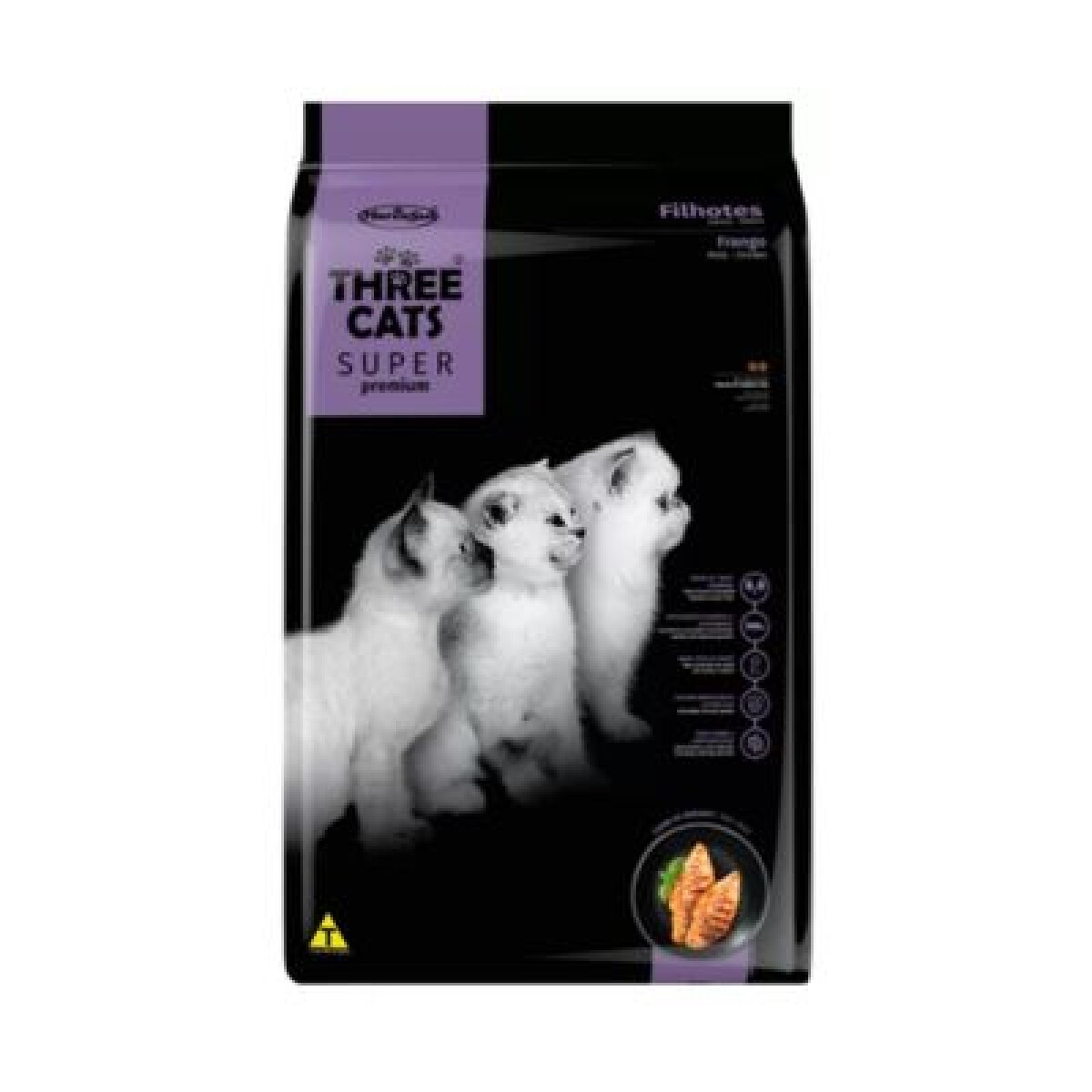 Three Cats Súper Premium Filhote 3kg | Crecimiento Saludable 