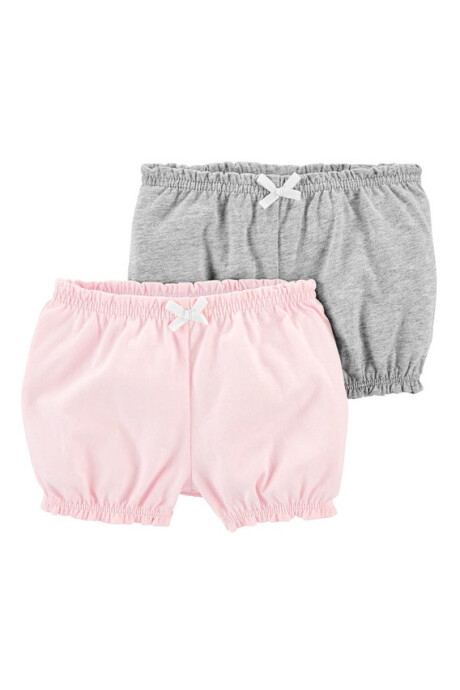 Pack dos shorts de algodón, tipo burbuja Pack dos shorts de algodón, tipo burbuja