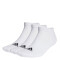 Medias Unisex Adidas x3 Cushioned Blanco - Negro