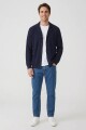 Cardigan tejido cuello solapa AZUL MARINO