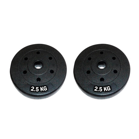 Set Mancuerna Maciza Cromada C/ Rosca + 5 Kilos Cmb000056