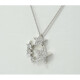 Cadena Y Dije Oro Blanco 18K Y Brillantes Cadena Y Dije Oro Blanco 18K Y Brillantes