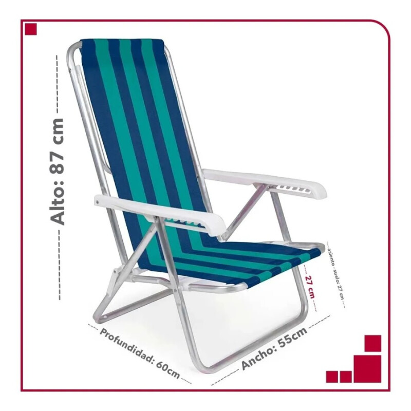 Reposera De Playa Aluminio Mor Reposera De Playa Aluminio Mor