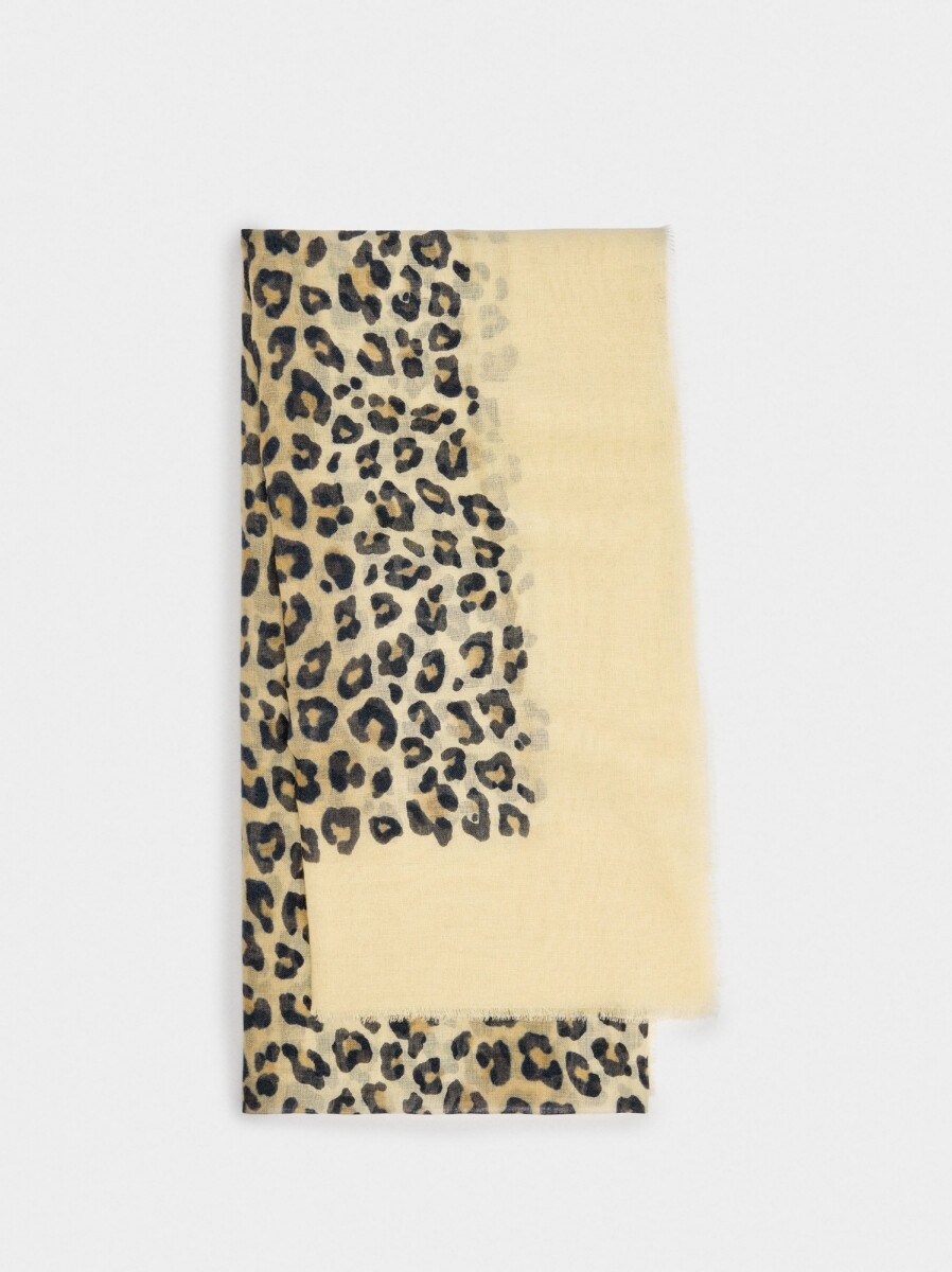 Pañuelo Con Estampado Animal - multicolor 