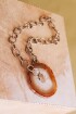 Agata Chain Necklaces Caramel