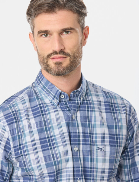 CAMISA CUADROS Azul