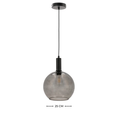 ARTEFACTO COLGANTE DECORATIVO PIREO Luminaria Colgante Pireo Medium Negra ø 25 cm