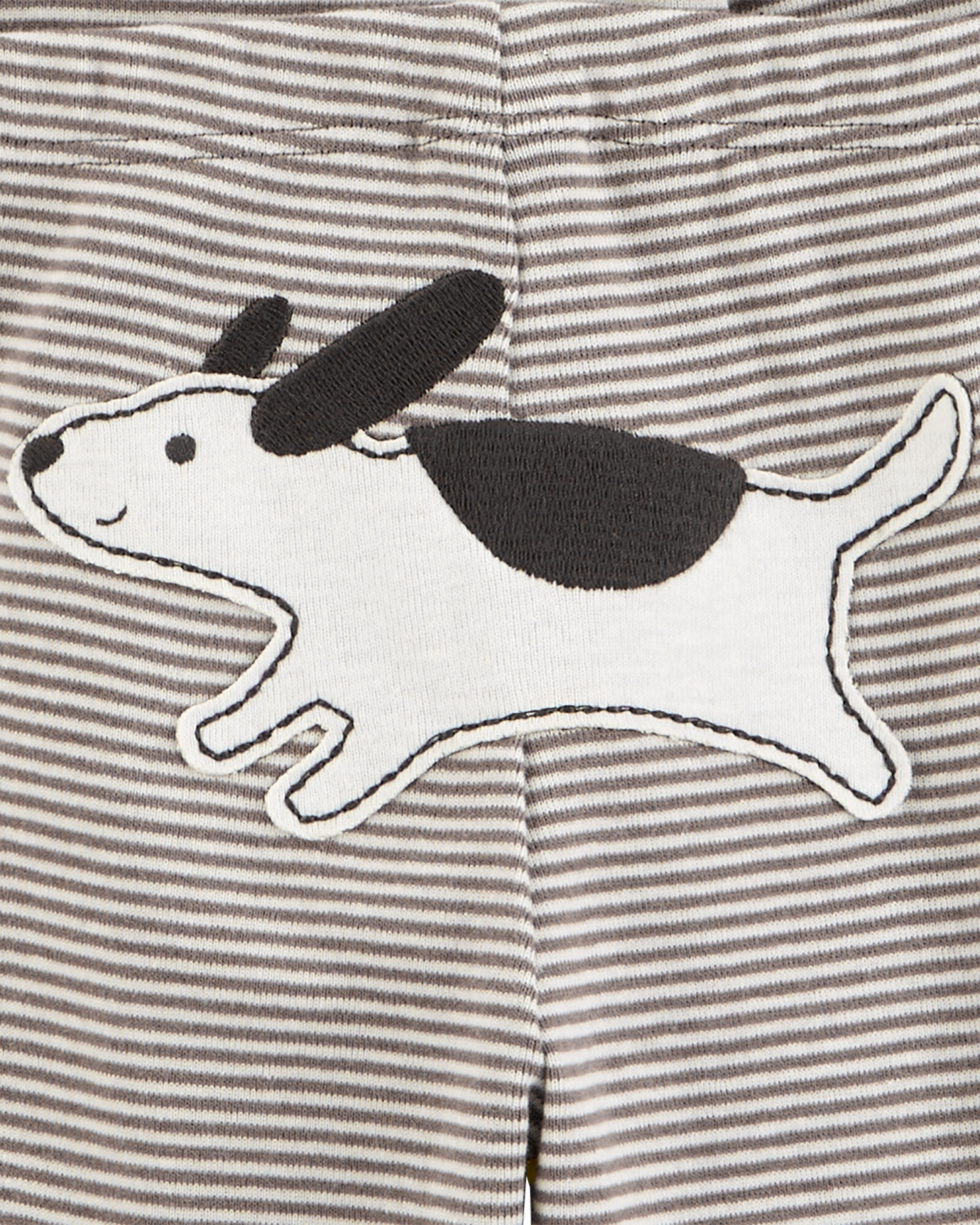 Set tres piezas de algodón, pantalón y dos bodies, diseño perro Set tres piezas de algodón, pantalón y dos bodies, diseño perro