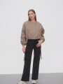 Campera Terry Taupe Claro