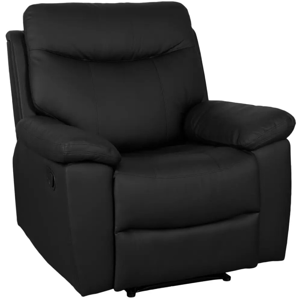 Sillón recliner 1 cuerpo, Lex en PU color negro 