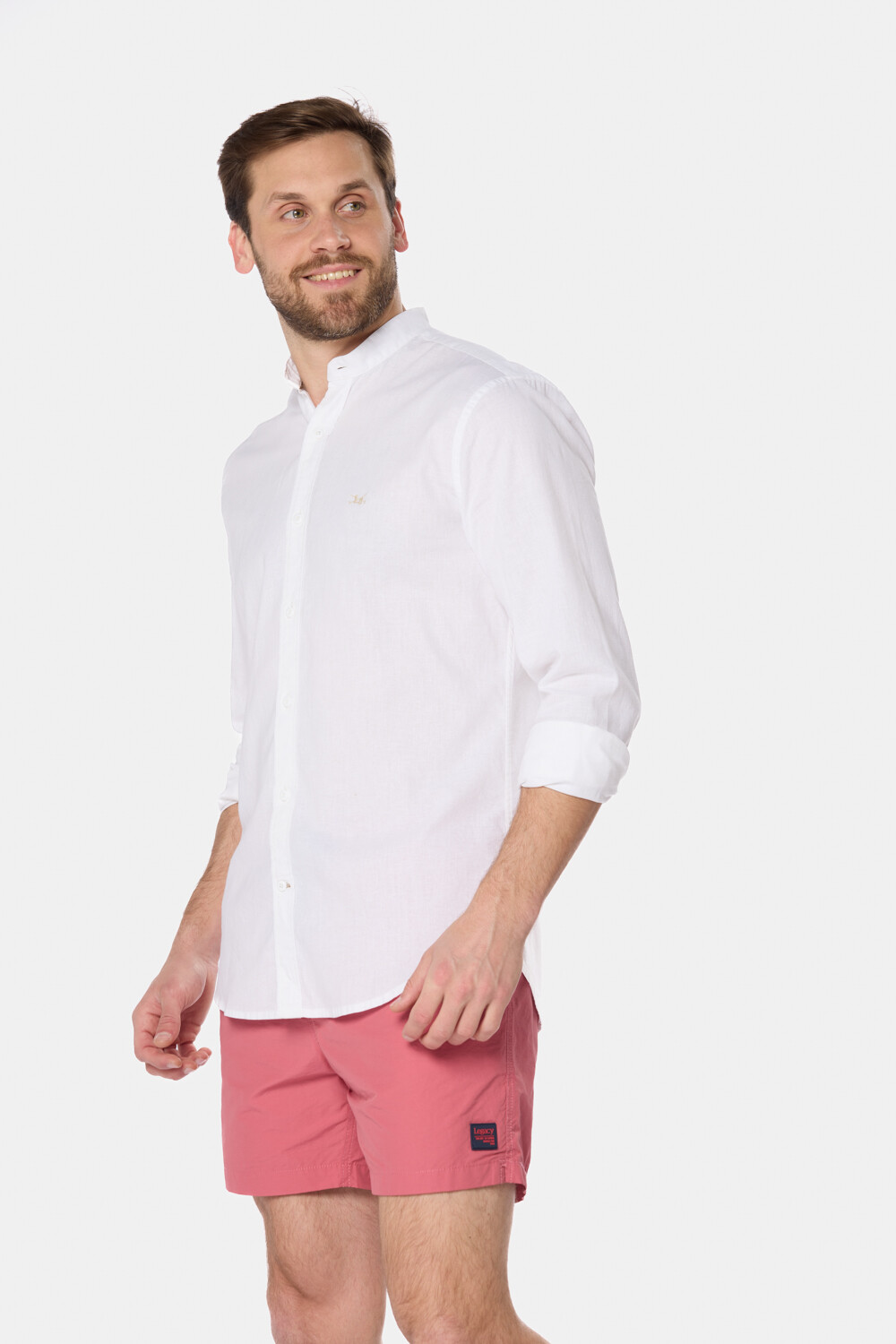 SHORT DE BAÑO LISO Rosa