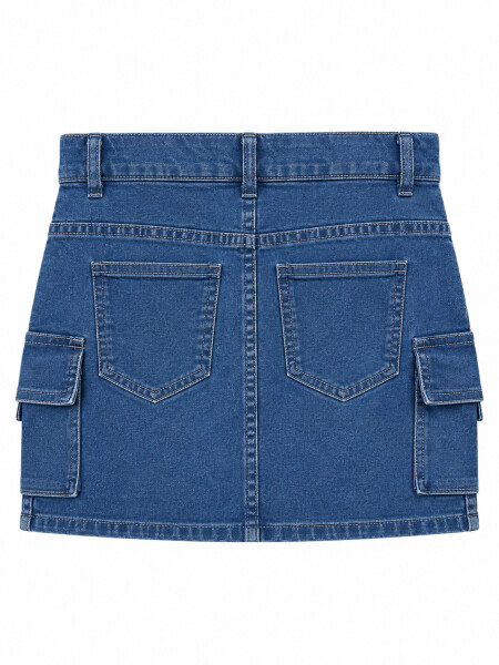 SHORT POLLERA PETRA AZUL