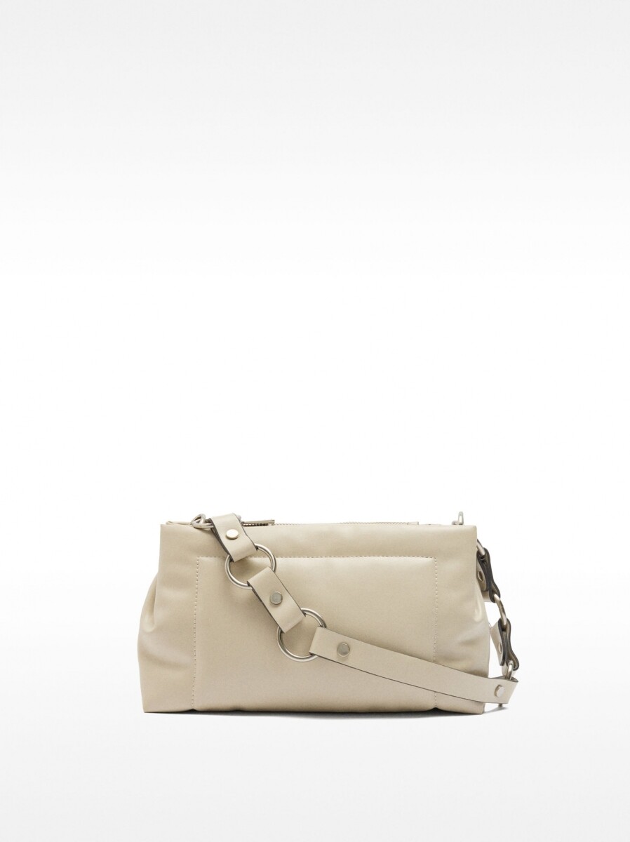 Bolso Bandolera Rectangular - crudo 