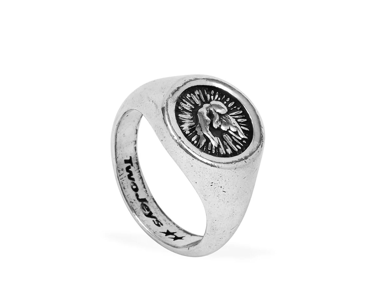 TwoJeys Anillo Angel Plata 