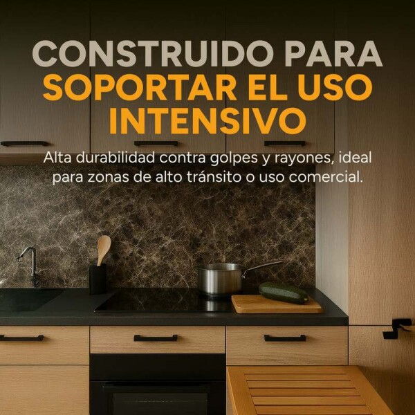 Placa PVC Símil Mármol 2,44x1,22m 3mm Resistente Agua Calor Diseño Mármol Gris
