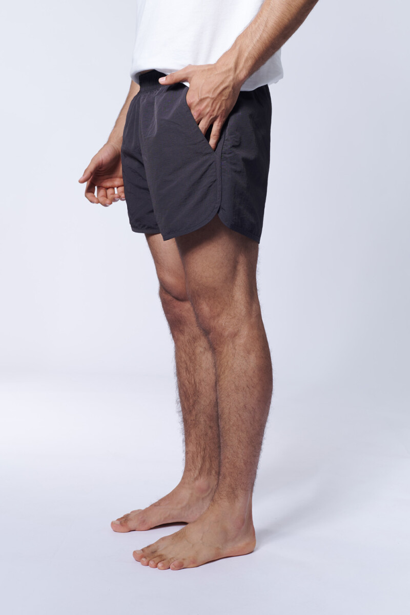 Short de baño runner Negro