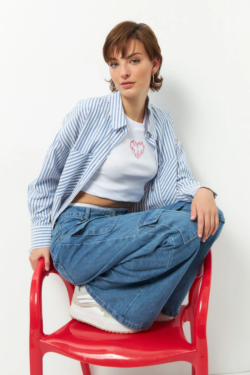 PANTALÓN POKETSA Azul