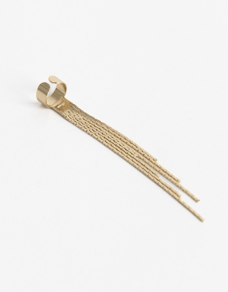 Bijou Cuff Metal Earcuff Cadenas - Dorado