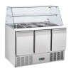 Mostrador refrigerado para ensaladas 3 puertas con cúpula - Coolhead CRQ 93A Mostrador refrigerado para ensaladas 3 puertas con cúpula - Coolhead CRQ 93A