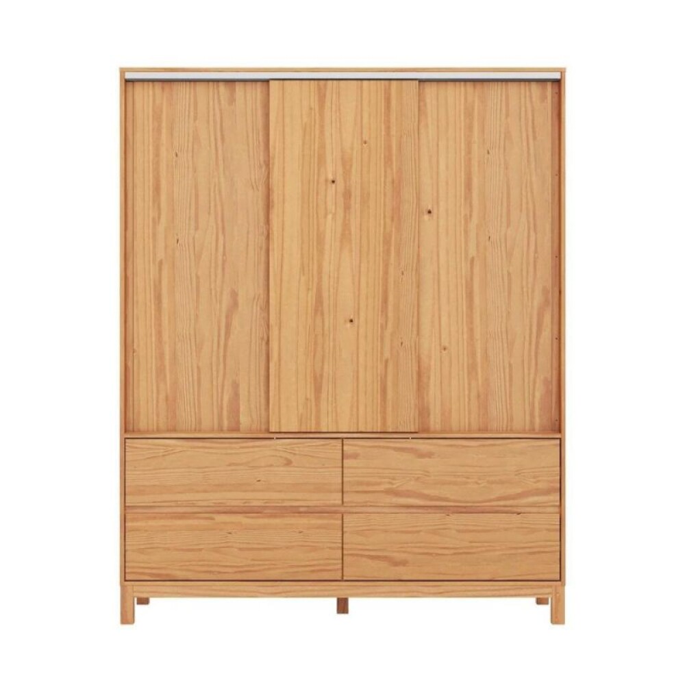 Ropero 3 Puertas Corredizas- Madera Maciza - Square Ropero 3 Puertas Corredizas- Madera Maciza - Square