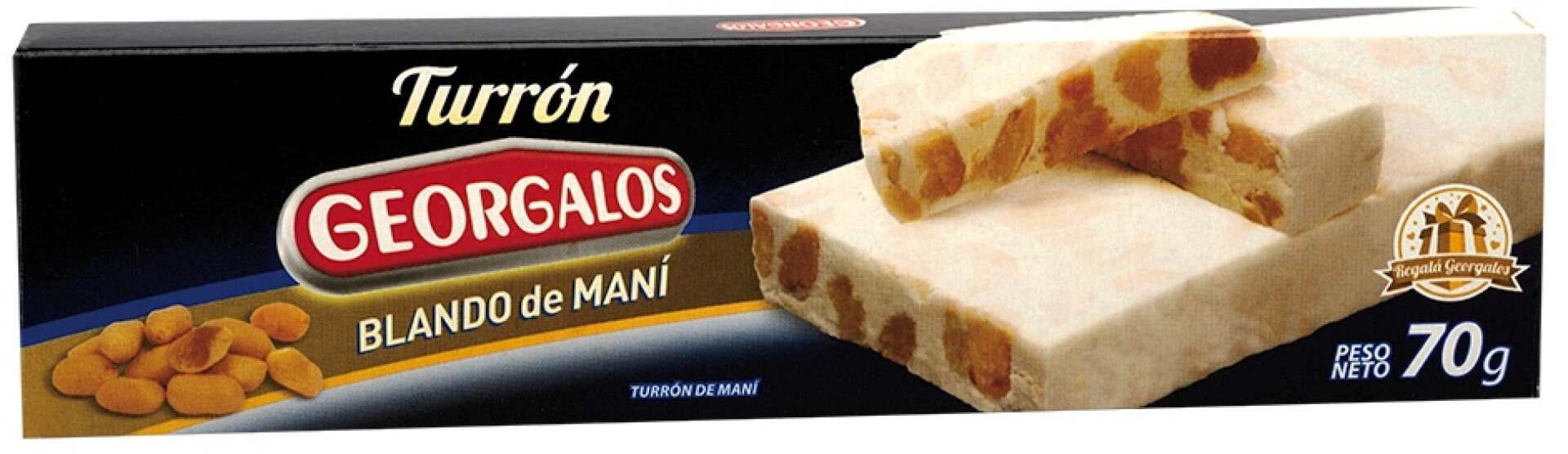 TURRON GEORGALOS 70G BLANDO MANI 