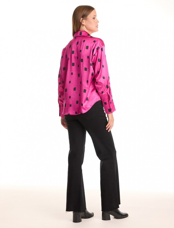 Camisa Satén FUCSIA