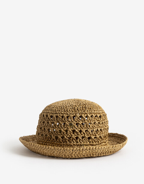 Sombreros Piluso Tejido Rafia - Blanco Crudo