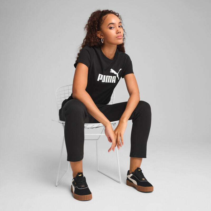 Remera ESS No. 1 Logo Tee de Mujer Negro