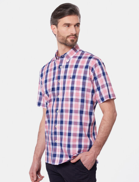 CAMISA A CUADROS Azul