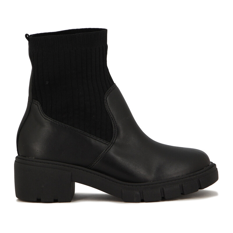 Bota Beira Rio Mujer Taco 4cm Negro