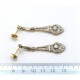 Caravanas Antiguas Oro 18K, Platino Brillantes Y Diamantes Caravanas Antiguas Oro 18K, Platino Brillantes Y Diamantes