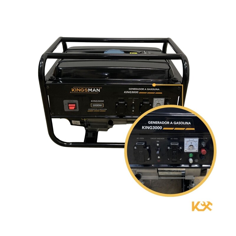 Generador A Nafta Portatil Kingsman 3000w 220v Generador A Nafta Portatil Kingsman 3000w 220v