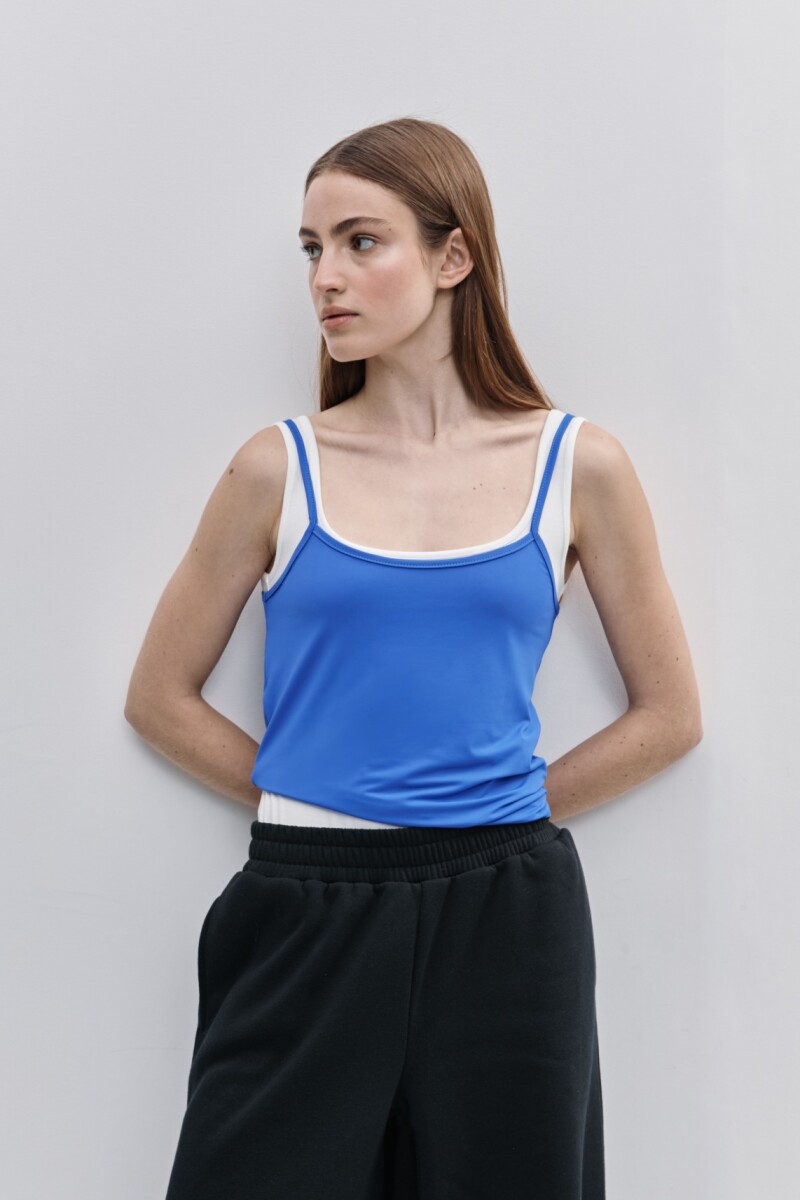MUSCULOSA TULIPAN Azul Francia