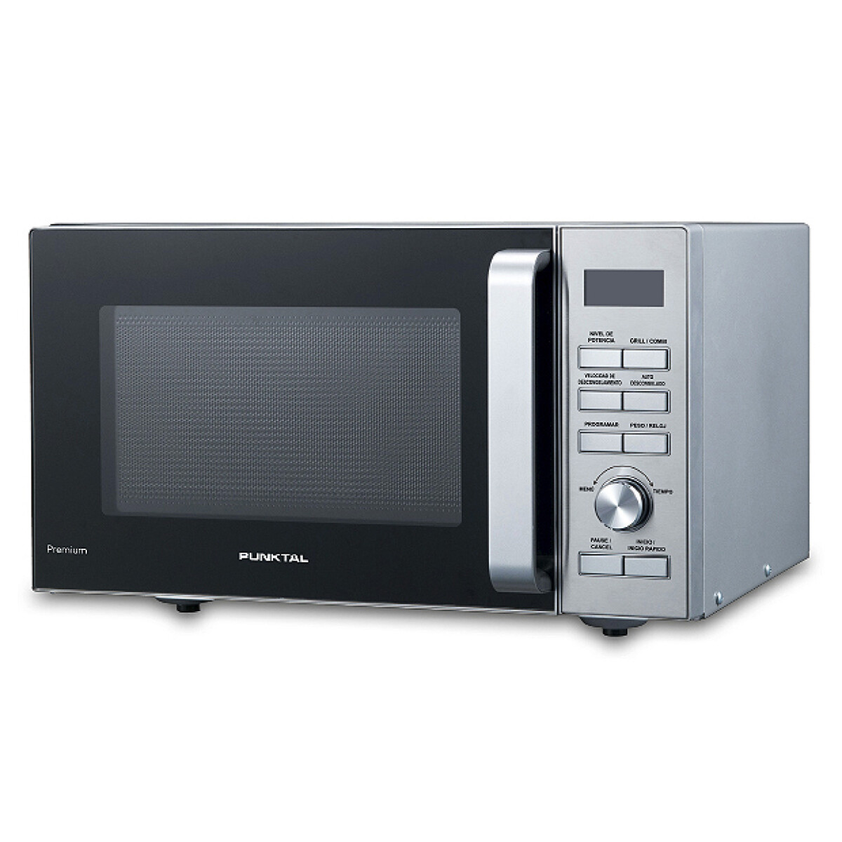 MICROONDAS PUNKTAL PK25 MDG c/Grill -900W Inox - Gris - N/A 