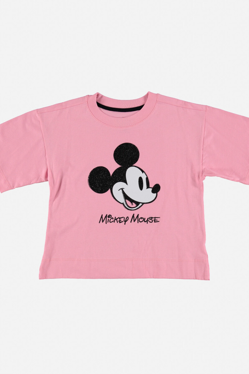 T-shirt de niña Mickey ROSA