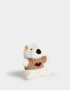Llavero Peluche Llavero Y Charm De Perrito Con Sweater - Blanco Crema