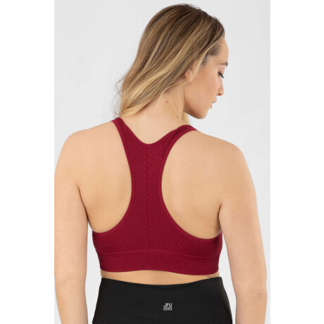 Top deportivo sin costura Bordeaux