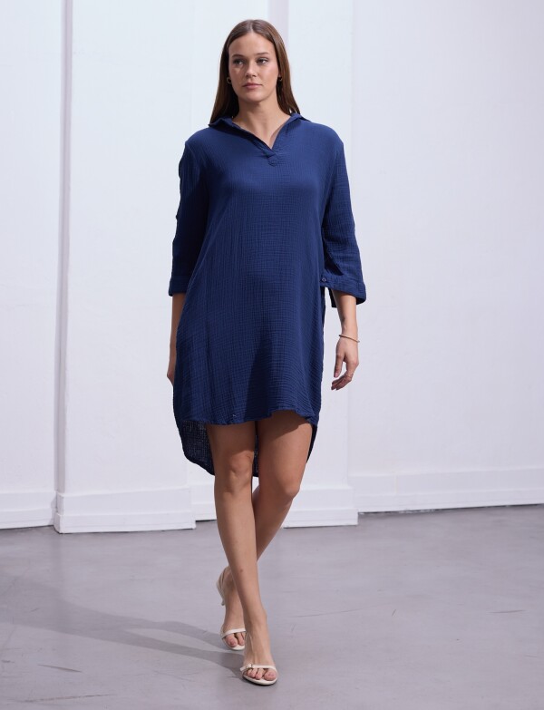 Vestido Algodon MARINO