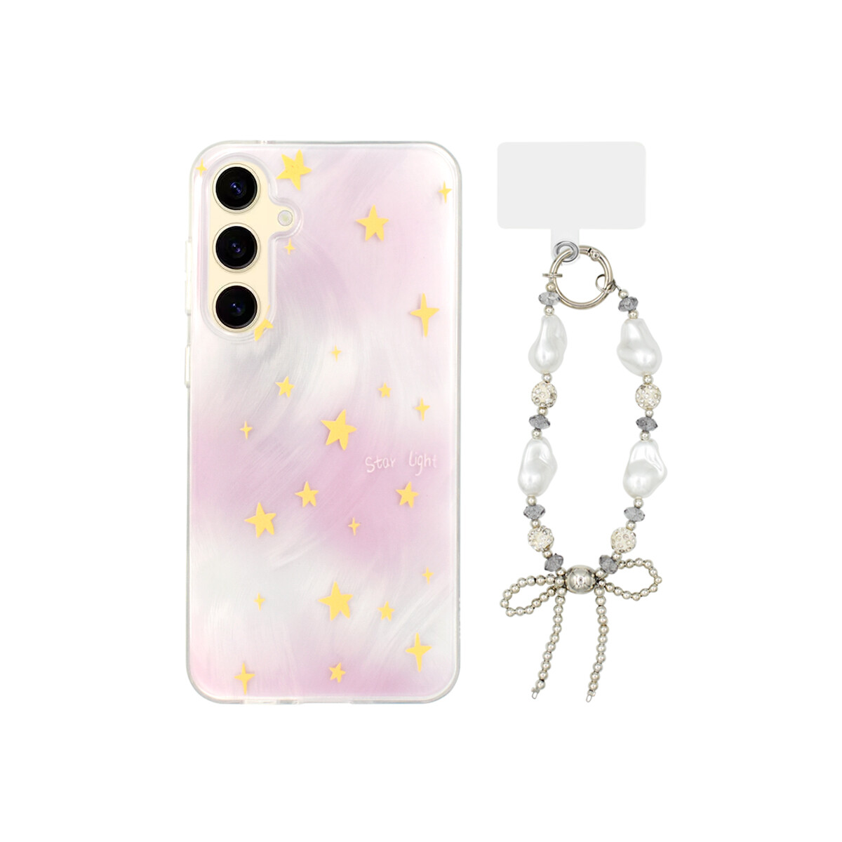 Protector para Samsung Galaxy S24 diseño estrellas c/ correa 