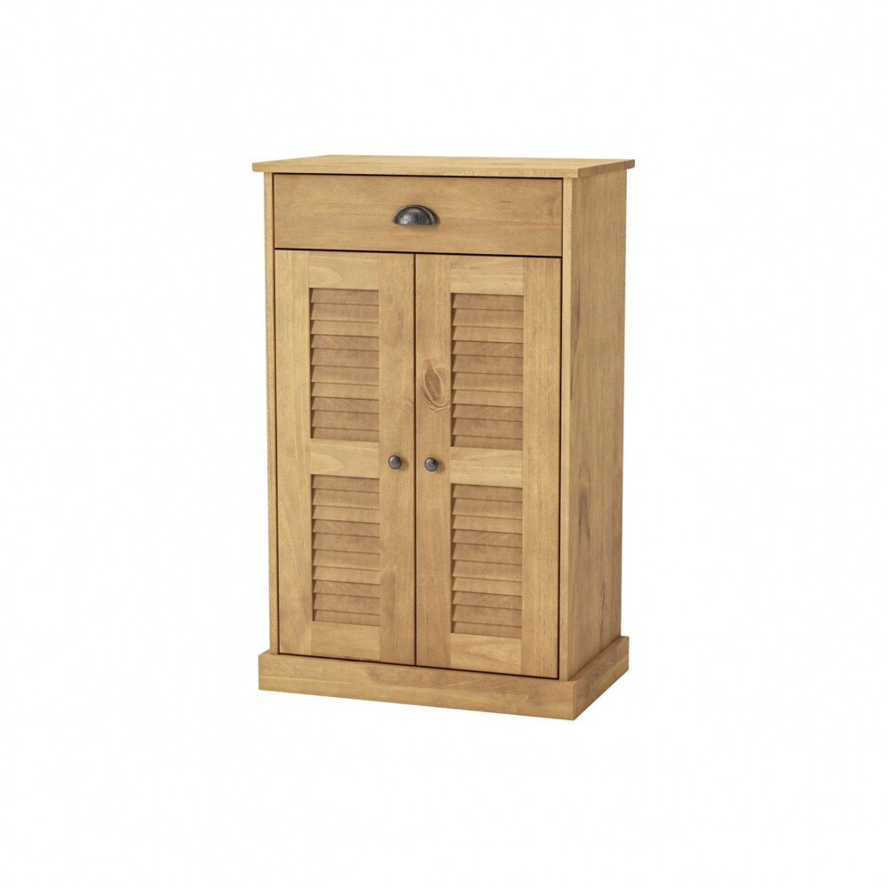 Zapatera - 2 Puertas - 1 Cajón - Línea Valenciana - Natural Zapatera - 2 Puertas - 1 Cajón - Línea Valenciana - Natural