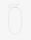 Collares Cortos Metal Collar Corto Metal Corazones - Plateado Rodio