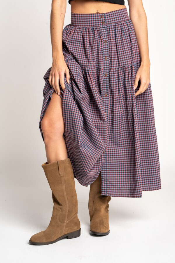 Falda Gingham Multi