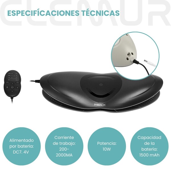 Masajeador Lumbar Inteligente Diseño Curvo Espalda Con Control Remoto Masajeador Lumbar Inteligente Diseño Curvo Espalda Con Control Remoto